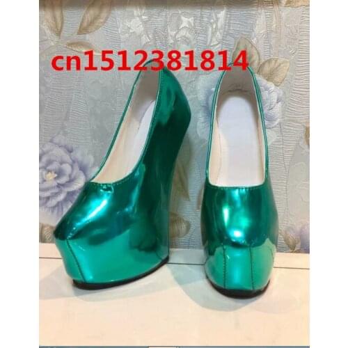 Sexy Fetish Heelless Hoof Sole Women Pump Wedge High Heel Platform Pump Exotic Fetish Ballet Shoes Big Size