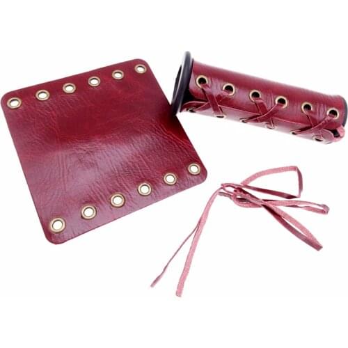 1 Set 22mm Universal Motorcycle PU Leather Hand Grip Cover for Harley Honda Kawasaki Suzuki Yamaha Motorbike Handle Protector