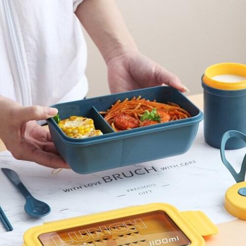 Bento box universal lunch box portable sealed adult student lunch box simple design Leakproof lunch box
