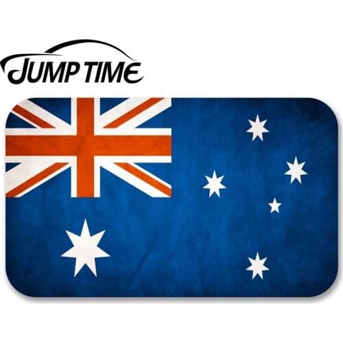 Jump Time for Australian Australia Flag Vinyl Stickers Decal Travel Laptop Car Decal Rear Windshield Waterproof Car Accessories