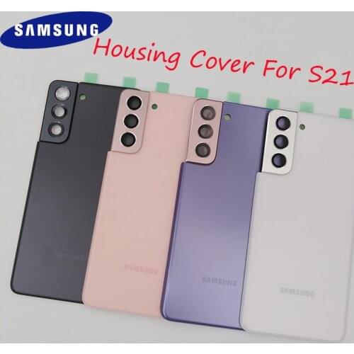 Samsung Galaxy S21 5G G990 SM-G990FD Back Battery Cover Rear Panel Door Housing Case Repair Replacement Parts & Camera Lens+Logo