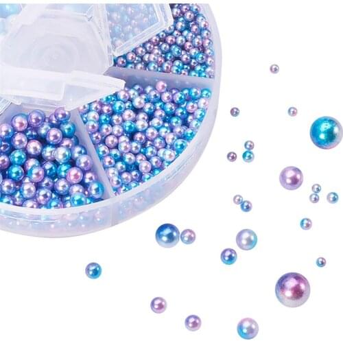 Pearl Round Beads Color Acrylic Beads Diy Handmade Jewelry Accessories Girls Accessories