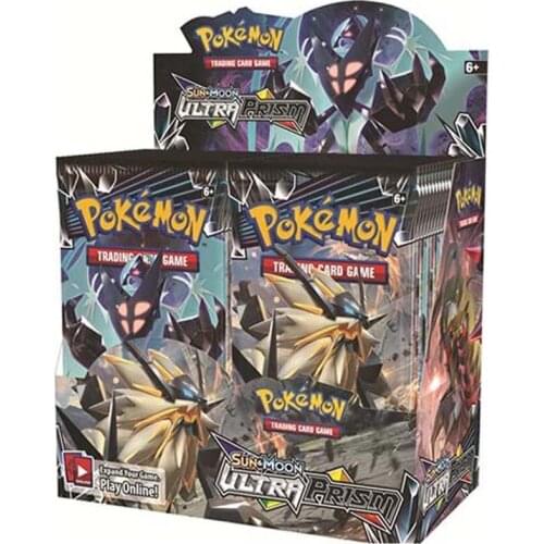 324 Pokemon card TCG Sun & Moon Ultra Prism 36 Pack Booster Box Collectible Tradiner Shining Card Game Toys for Kids