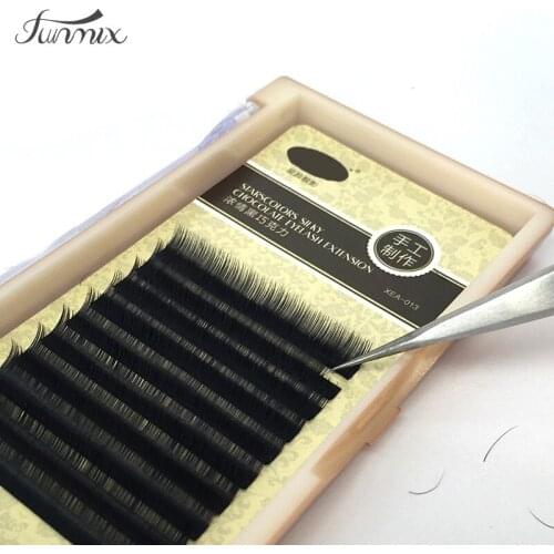 Brand 3D Eyelash Extension 0.10/0.15 J/C Thickness Eye Lash Silk Natural soft light than mink eyelash from korea