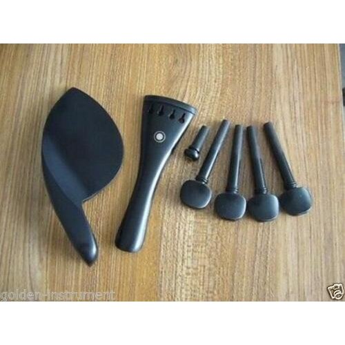 4/4 viola parts Ebony Wood, chinrest, pegs, tailpiece, endpin Adult Size Viol