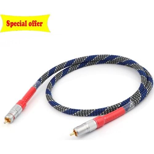 8N OFC Ortofon Hifi Coaxial Cable High Quality DAC 75ohm hifi Digital RCA Cable