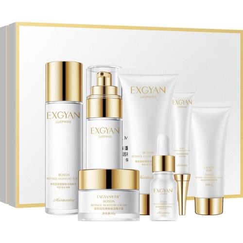 9 Piece Bosein Retinol Moisturizing Hydration Skin Care Sets Brightening Complexion Facial Treatment Gentle Refreshing Beauty