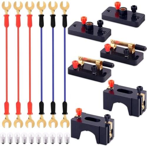 PPYY-Labs Physics Experiment Basic Beginner Circuit Kit, Including Interconnect Circuit Wire,Single Pole Single Throw Switch