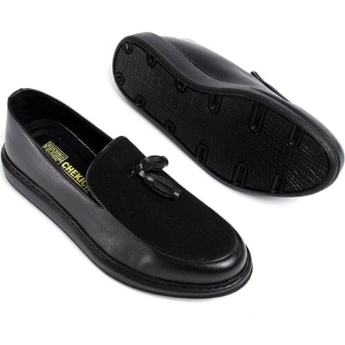 Chekich Shoes Black Men Dress Classic Artificial Leather Business Suits Slip On Luxury Footwear Blazer Wedding Italian Style Air Party Office Flats Vintage New Arrival 2021 Formal Flats Walking Fashion CH002