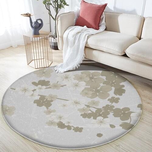 Tapete Sala New Chinese Style Carpet Floral Decoration Carpet Living Room Bedroom Flannel Non-slip Carpet for Bedroom Parlor