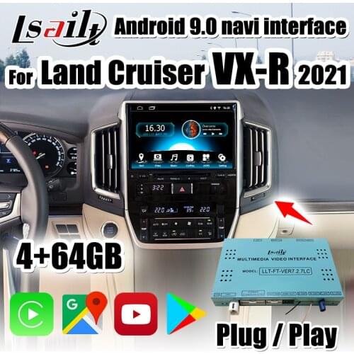 Lsailt 4+64GB CarPlay/Android multimedia interface included Android Auto , YouTube , Netflix for Land Cruiser 2020-2021 VX-R