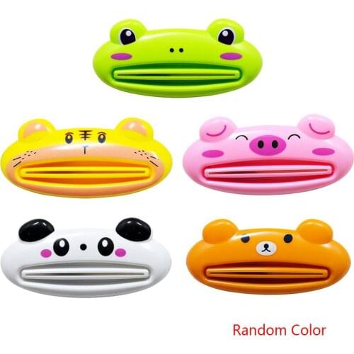 Cute Animal Multifunction Toothpaste Squeezer Home Bathroom Facial Cleanser Dispenser Bathroom Accessories for Kids