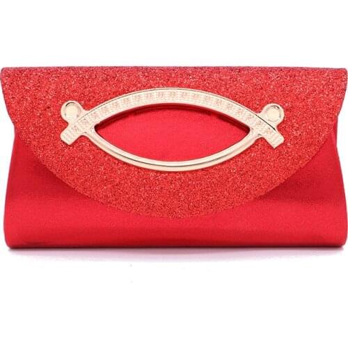 MONNET CAUTHY 2021 New Bags for Women Brilliant Elegant Fashion Wedding Party Evening Bag Solid Color Red Black Silver Clutch
