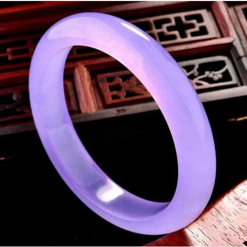 RARE Lavender new Bangle Bracelet jade