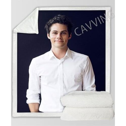 Dylan O'Brien 3D Printed Sherpa Blanket Rectangle Blanket Home Textiles Fleece Wearable Blanket Throw Blanket for Sofa