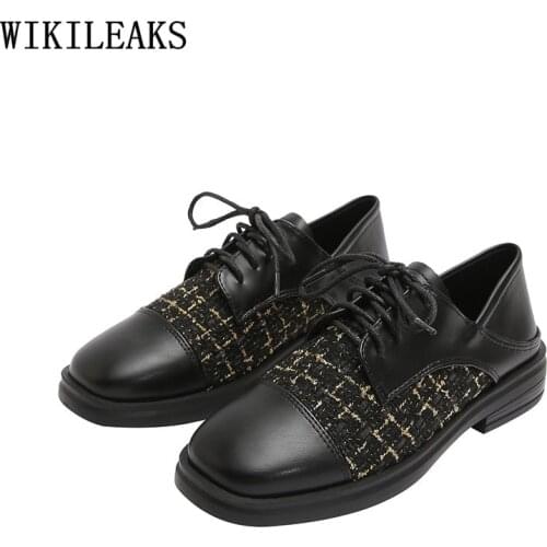 Low Heels Oxford Shoes for Women Platform Shoes Chunky Heels Korean Fashion Harajuku Barefoot Shoes Women Zapatillas De Mujer