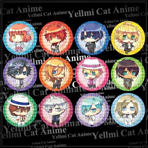 1pc 58mm Anime Uta no Prince Sama Jinguji Ren Natsuki Broche Badges Backpack deco Fans