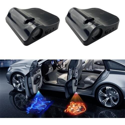 1PCS NEW Universal Led Car Door Welcome Laser Projector Logo Ghost Shadow Night Lights Wireless Car Accessories Kits for Kia