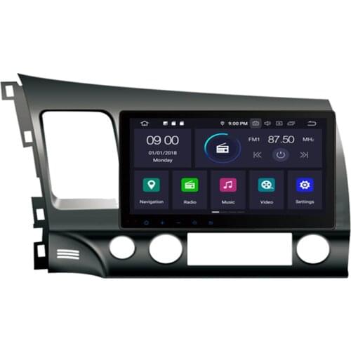 10.2'' Android 10 4+64G Car DVD Player GPS Navigation System Media Stereo Radio for Honda Civic 2006-2011 Sat Audio Video USB