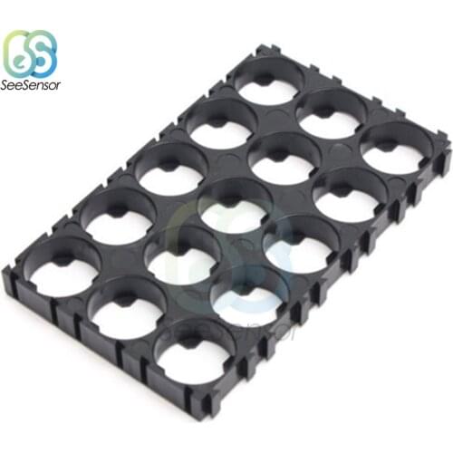 10Pcs 3x5 Cell Battery Spacer 18650 Battery Radiating Shell Pack Plastic Heat Holder Bracket