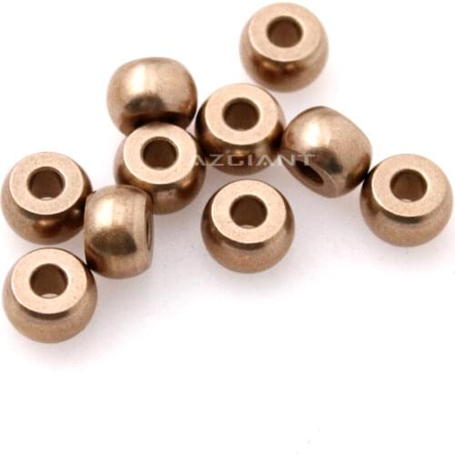 10pcs Spherical oil Bearing Inner Diameter 4 *11* 7mm For Diy Electric Fan Motor Bushing