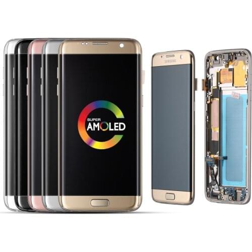 100% Working SUPER Amoled LCDs For SAMSUNG Galaxy S7 edge SM-G935 G935F LCD Display with Touch Screen Digitizer Assembly