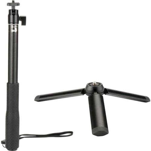 2 in 1 Metal Material selfie stick rod + tripod holder for dji osmo mobile 3 2 osmo pocket gimbal osmo action camera Accessories