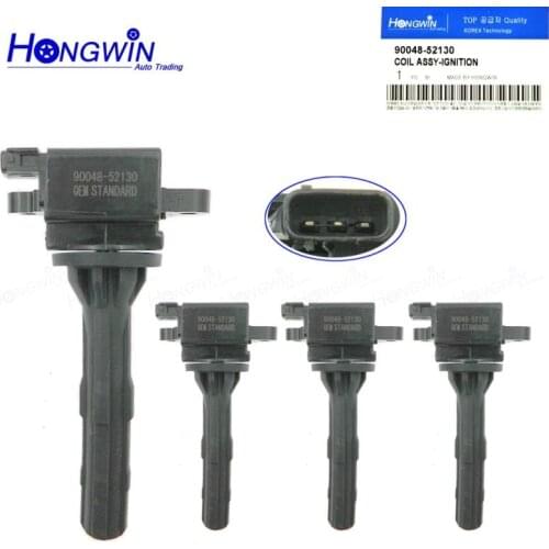 4 Pcs 90048-52130 Ignition Coil For Toyota Avanza 03-11 Cami 99-05 Duet 98-04 Sparky K3VE 1.3L 00-03 9004852130 90048 52130