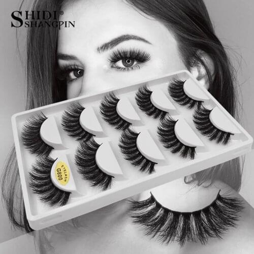5 pairs thick 3d mink lashes false eyelash natural long 3d mink lashes handmade false eyelashes extension maquiagem cilio makeup