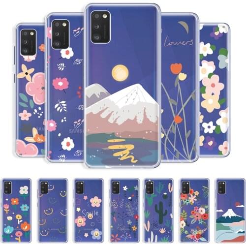 For Samsung Galaxy A41 Case Clear TPU Cover For Samsung A41 Transparent Fashion Case For Samsung A41 a41 Shockproof Phone Fundas