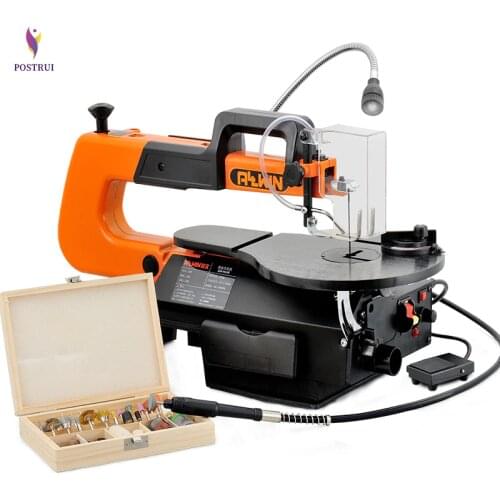 Electric Jig Saw Woodworking Wire Sawing Machine Carving Machine Speed Adjustable Carpentry Cutting Machine Table Saw SSA16L-VR