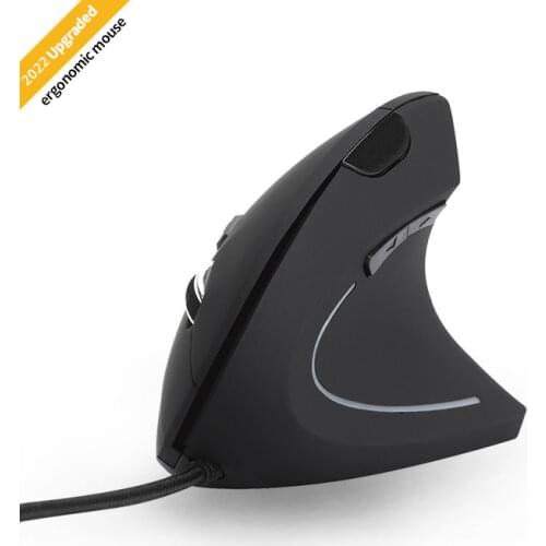 Ergonomic Mouse High Precision Optical Vertical Mouse With Show DesktopAdjustable DPI 800 /1200/2400/3200 Wired Computer Mous