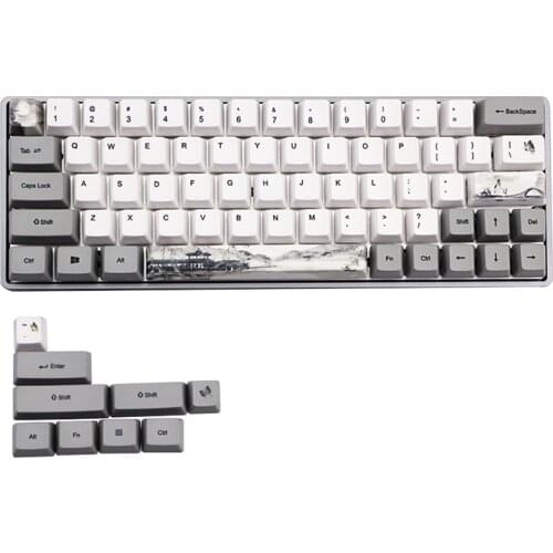 Mechanical Keyboard Keycap PBT Sublimation Keycap for GH60 RK61 ALT61 Annie Poker Keycap GK61Dz60 Keyboard