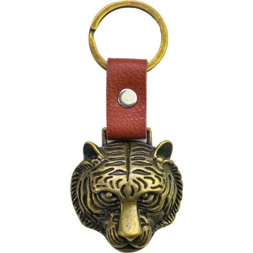 Metal Tiger Head Beer Bottle Opener Keychain Corkscrew Wedding Party Bar Waiter Friends Kitchen Tools Gadgets Car Keyring Gift