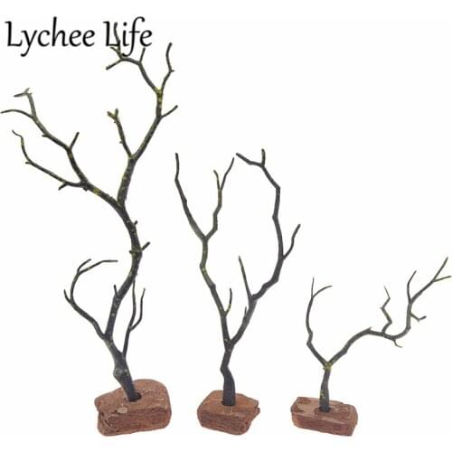 Simulated Tree Branches Model Plastic Garden Tree Home Decoration Craft Pastoral Style Sand Tray Miniature Figurines