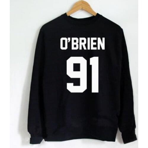 O'BRIEN 91 fashion sweatshirt tumblr grunge casual tops moletom do tumblr pullovers moletom tumblr sweatshirt tumblr casual tops