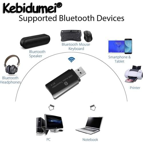 Wireless USB Bluetooth Adapter Dongle Music Audio Receiver Transmitter For PC Computer High Quality USB Bluetooth Adapter Black