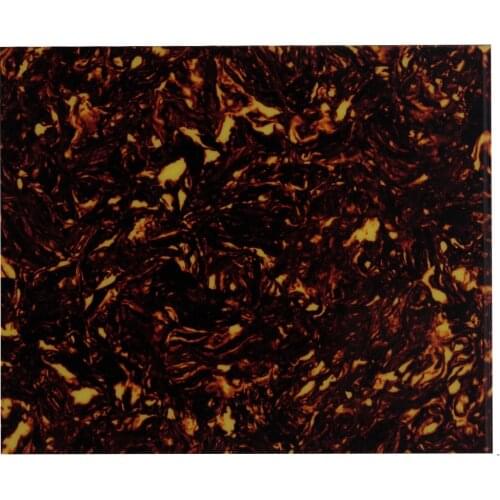 FLEOR Brown Tortoise Celluloid Acoustic Guitar Pickguard Blank Custom Sheet Material Self-adhesive 200*170*0.65 mm