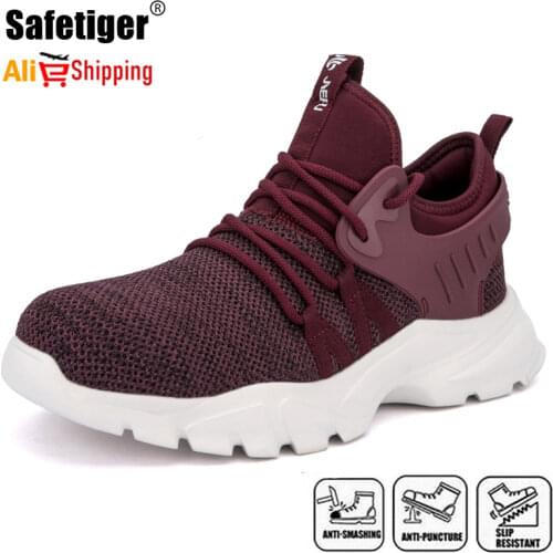 Indestructible Shoes Men Steel Toe Work Shoes Puncture-Proof Work Boots Lightweight Breathable Safety Shoes With Steel Toe