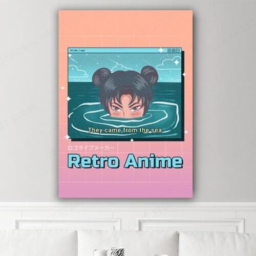 Anime poster retro posters Game modern art wall decoration pictures kitchen study panel wall artwork