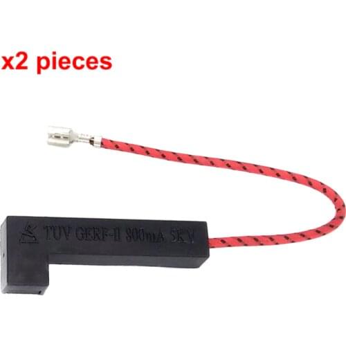 2 Pieces Microwave Accessories 5KV 0.7A 700mA 800mA High Pressure Fuse Integrated High Voltage Fuse For LG Midea Microwave Oven