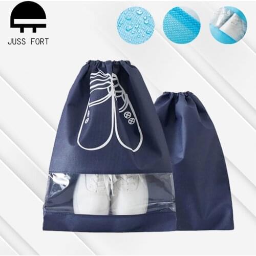 10 PCS Travel Shoe Storage Bag Bundle Mouth Bags for Shoes Waterproof Package Luggage Home Organizer Transparent Dust Bag Shoe
