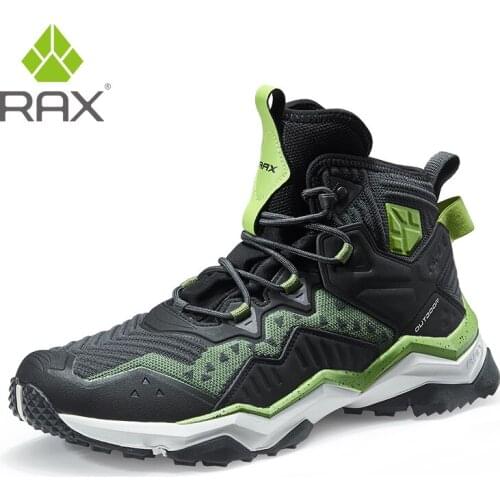 RAX Men Hiking Shoes winter Waterproof Outdoor Sneaker Men Leather Trekking Boots Trail Camping Climbing Hunting Sneakers Women