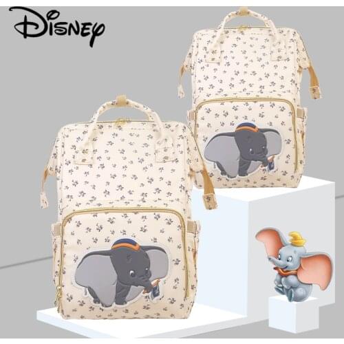 Disney Beige Cute Dumbo USB Diaper Bag Waterproof Backpack Maternity/Nappy Bag For Mom Travel Nursing Bags Luxury Simba New 2020