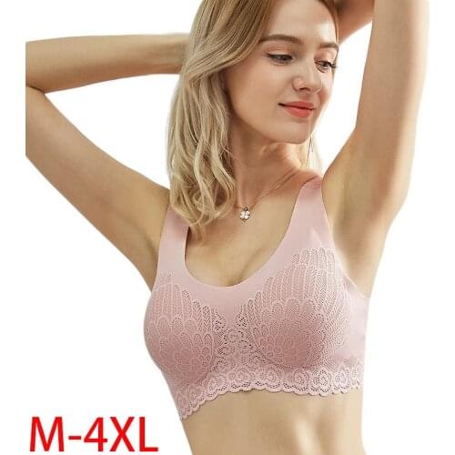 Sports Bra For Womens Tube Top For Fitness Bralette Crop Top Gym Brassiere Sport Femme Active Yoga Bra BH Tank M -4XL