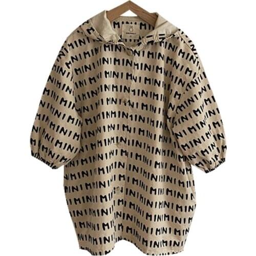 Trench Outerwear Coat O-neck Collar Single Breasted Solid Regular Cotton New Fashion Simple Cute Cool Spring Autumn Girls