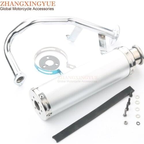 Scooter exhaust pipe for FLY SCOOTERS IL Bello 50cc GY6 139QMA 139QMB 4-stroke 88 X 300mm