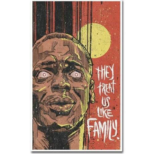 010 2017 GET OUT Horror Film Daniel Kaluuya Movie 015 Wall Silk Cloth Poster Art Decoration Gift