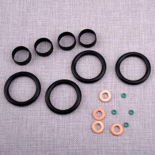1Set 1204698 Fuel Injector Seal Washer O-ring Manifold Seal Kit 1348625 Fit for Ford Fiesta Fusion 1.4 Duratorq TDCi 2002-2008