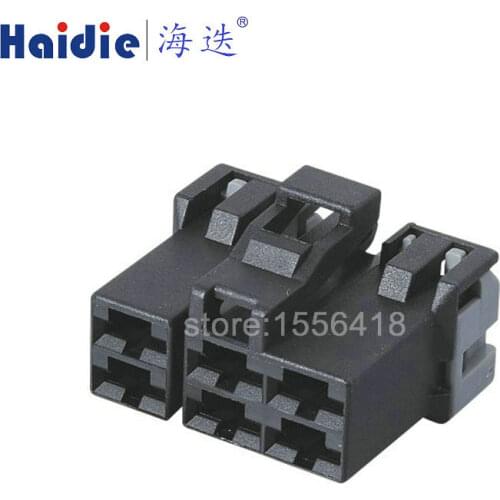 Free shipping 2sets 6pin auto plastic male plug 7122-6366 electrical wiring cable unsaled connector 7122-6366-30
